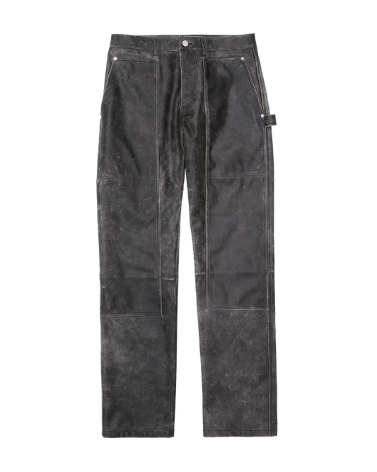 LEATHER CARPENTER PANT