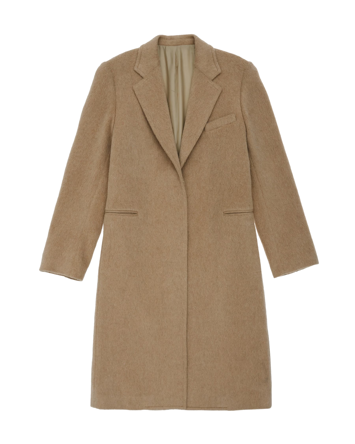 TAILORED WOOL-BLEND COAT